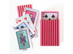 JEU DE CARTES - RAYE ROUGE ET ROSE