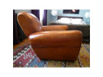PAIRE D'AUTHETIQUES FAUTEUILS CLUB
