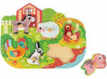 Puzzle à Encastrement en Bois Happy Farm - JM