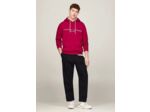 Sweat à capuche Tommy Hilfiger bordeaux en coton bio