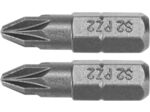 2 embouts 1/4" 25mm PZ2 - YT-77881