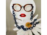 Chaîne de lunettes Sabine Be Modèle Be Pretty Chain Coloris Bleu Marine