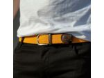 Ceinture tressée Billybelt orange en cuir