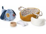 Peluche Jules le chien et son panier - Lilliputiens