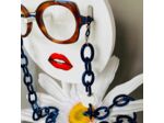 Chaîne de lunettes Sabine Be Modèle Be Pretty Chain Coloris Bleu Marine