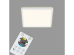 Briloner - Plafonnier à LED, à intensité variable avec rétroéclairage, télécommande, 18 W, 2400 lm, blanc, 293 x 293 x 28 mm (L x l x H)