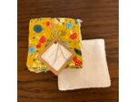 Lot de 7 lingettes lavables, éponge de bambou de 10x10 cm