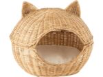 SONDEY Paris Prix Panier pour Chat en Rotin Coussin 60cm Beige