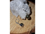 Boucles d'oreilles dormeuses labradorite, fait main