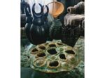 Vase cônes en céramique 12 trous marron