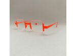 Lunettes de Vue Be Square Slim Mixte de la Marque Sabine Be Coloris Orange Fluo