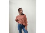 Pull en maille rose Lisa