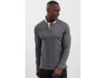 Polo manches longues Eden Park gris