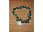 Bracelet, perles chips aventurine verte, fait main