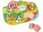 Puzzle à Encastrement en Bois Happy Farm - JM