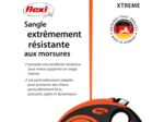 Flexi, Laisse Modèle Xtreme, Résiste aux Charges intensives exercées sur la Sangle, Sangle extrêmement résistante aux morsures, Poignée Souple réglable, Made in Germany, Orange, M - 5m Orange M - 5m