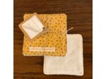 Lot de 7 lingettes lavables, éponge de bambou de 10x10 cm