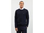 Pull col rond Eden Park marine en laine