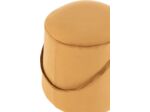 J-line Pouf Anse Velours Ocre