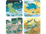 Janod - Puzzle Enfant Evolutif 6 à 16 Pièces - Les Dinosaures - Jeu Educatif dès 3 ans, Maman et bébé