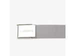 Ceinture ajustable sangle tissée Lacoste gris