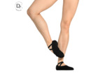 Vanie Noire - Demi-pointes en toile élastique, bi-semelle - Marque Dansez-Vous
