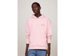 Sweat à capuche Tommy Jeans rose