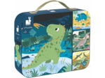 Janod - Puzzle Enfant Evolutif 6 à 16 Pièces - Les Dinosaures - Jeu Educatif dès 3 ans, Maman et bébé