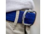 Ceinture tressée Billybelt bleu colbalt en cuir