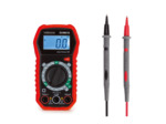 Multimètre numérique, pour la mesure de courant CA/CC, tension CA/CC, résistance, transistor, diodes et continuité, avec cordons de mesure