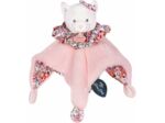 Doudou et Compagnie - Doudou Boule Chat 3 en 1 : Doudou + Cocon + Jouet d'éveil - Doudou Douceur Transformable - Rose - 25 cm - Collection Les Petits Futés - Garantie Doudou Perdu - DC3933 Chat Rose