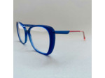 Lunettes de vue Dandine de la Marque Caroline Abram Coloris Bleu Roi / Rose