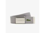 Ceinture ajustable sangle tissée Lacoste gris