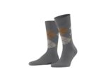 Chaussettes hautes Burlington grise et beige en laine