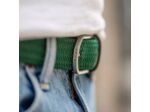 Ceinture tressée Billybelt vert impérial en cuir