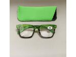 Lunettes de Lecture Couleur Vert Translucide Ecaille Puissance +2.50