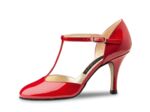 Roslyn LS  - Chaussures de danse cuir verni rouge - Nueva Epoca