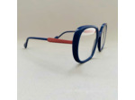 Lunettes de vue Rondes Enigma de la Marque Caroline Abram Coloris Bleu / Rose