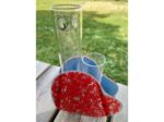 Vase soliflore cœur rouge 2 tubes - Zen Deco