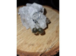 Boucles d'oreilles dormeuses labradorite, fait main