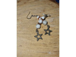 boucles d'oreilles howlite fait main