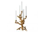 Grand bougeoir chandelier Pommier Or 6 branches