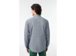 Chemise à carreaux Lacoste droite marine en coton bio