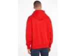 Sweat à capuche Tommy Hilfiger oversize rouge en coton bio