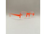 Lunettes de Vue Be Square Slim Mixte de la Marque Sabine Be Coloris Orange Fluo