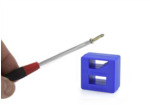 Outil magnétiseur/démagnétiseur pour tournevis et autres outils, bleu