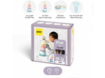 OPPI - STAK - 8 Jeu Éducatif en Silicone - À Empiler - Jouet D'Éveil 1er âge - Jeu de Construction - Jouet de Bain - avec Livret d'Instructions - Idée Cadeau Enfant dès 12 Mois