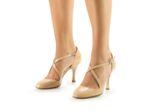 Aurora LS Nueva Epoca - Chaussures de danse cuir verni beige