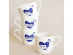 MUG COEUR  BLEU JE T'AIME  - EMOI EMOI