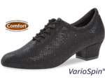 199-034-113-V - Chaussures de danse pour l'entrainement noires brillant, modèle VEGAN, semelle Variospin - Diamant